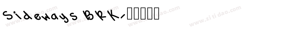 Sideways BRK字体转换